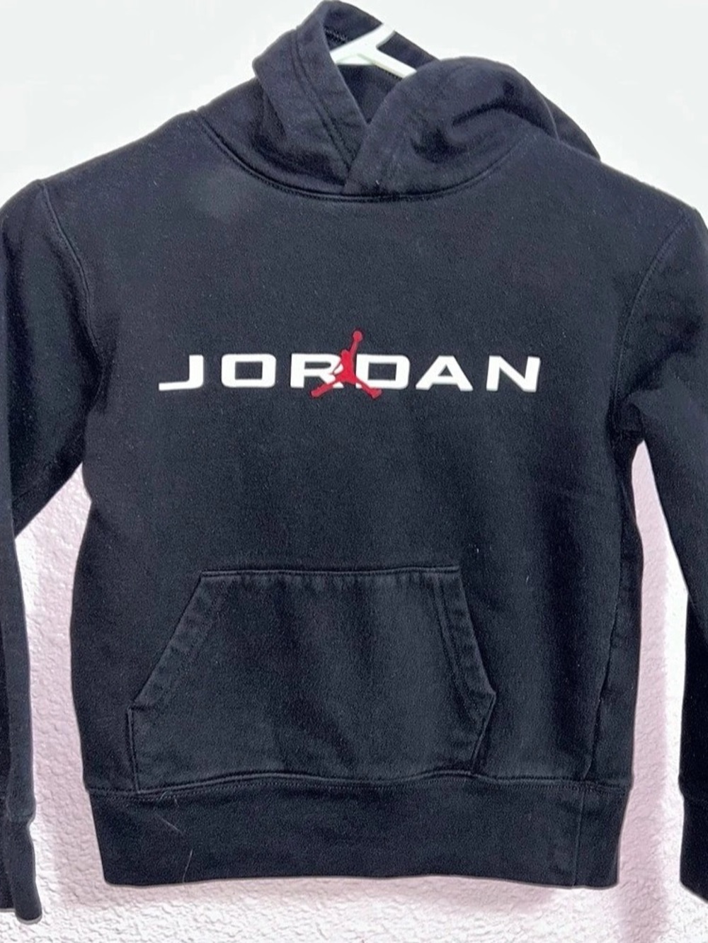 Jordan Kids Jumpman Logo Pullover Hoodie Black Boys M